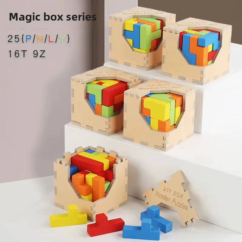 Cube Puzzle Toys for Children and Adults Magic Box Combination Lock Puzzles Brain Teaser Toys Educational Fun