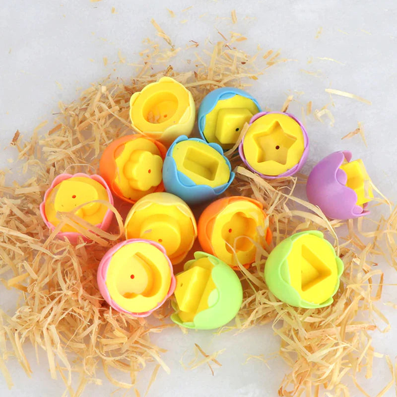 Baby Learning Educational Toy Smart Egg Toy Games Shape Matching Sorters Toys Montessori Eggs Toys for Kids Children 2 3 4 Years