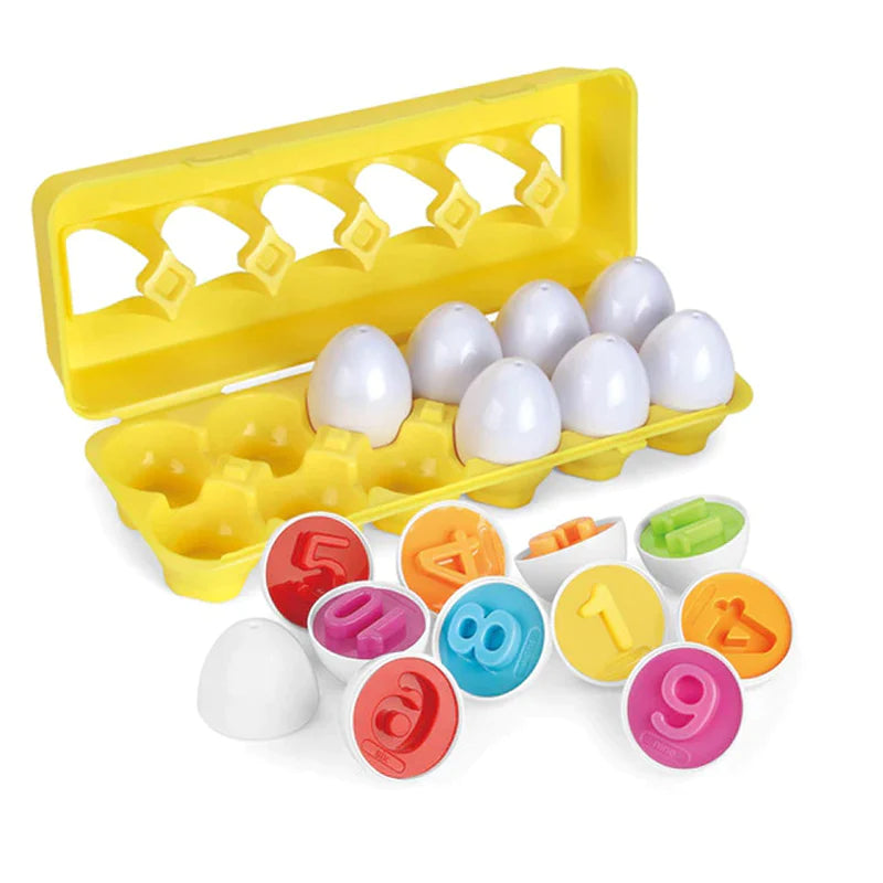 Baby Learning Educational Toy Smart Egg Toy Games Shape Matching Sorters Toys Montessori Eggs Toys for Kids Children 2 3 4 Years