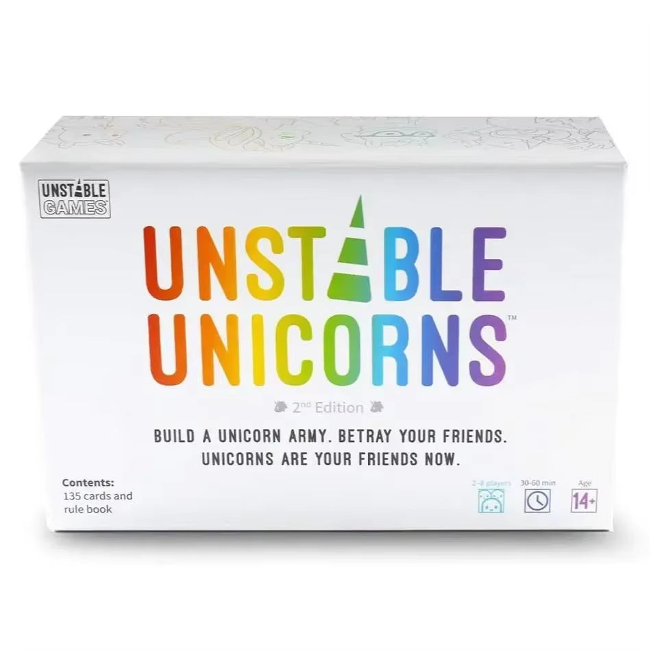 Unstable Unicorns Board English Family Party Expansion Basic Version of Classic Board Games