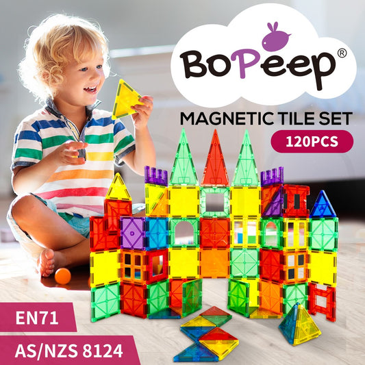 Bopeep Kids Magnetic Tiles Blocks Building Educational Toys Children Gift Play