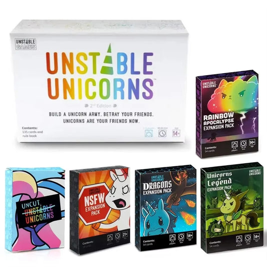 Unstable Unicorns Board English Family Party Expansion Basic Version of Classic Board Games