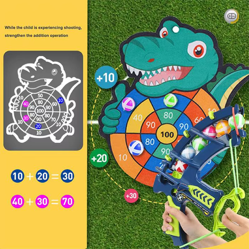 Montessori Throw Sport Slingshot Target Sticky Ball Dartboard Basketball Board Games Educational Children'S Outdoor Game Toy